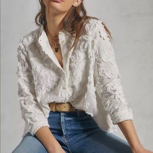 Anthropolgie • Pilcro Embroidered Button Dow